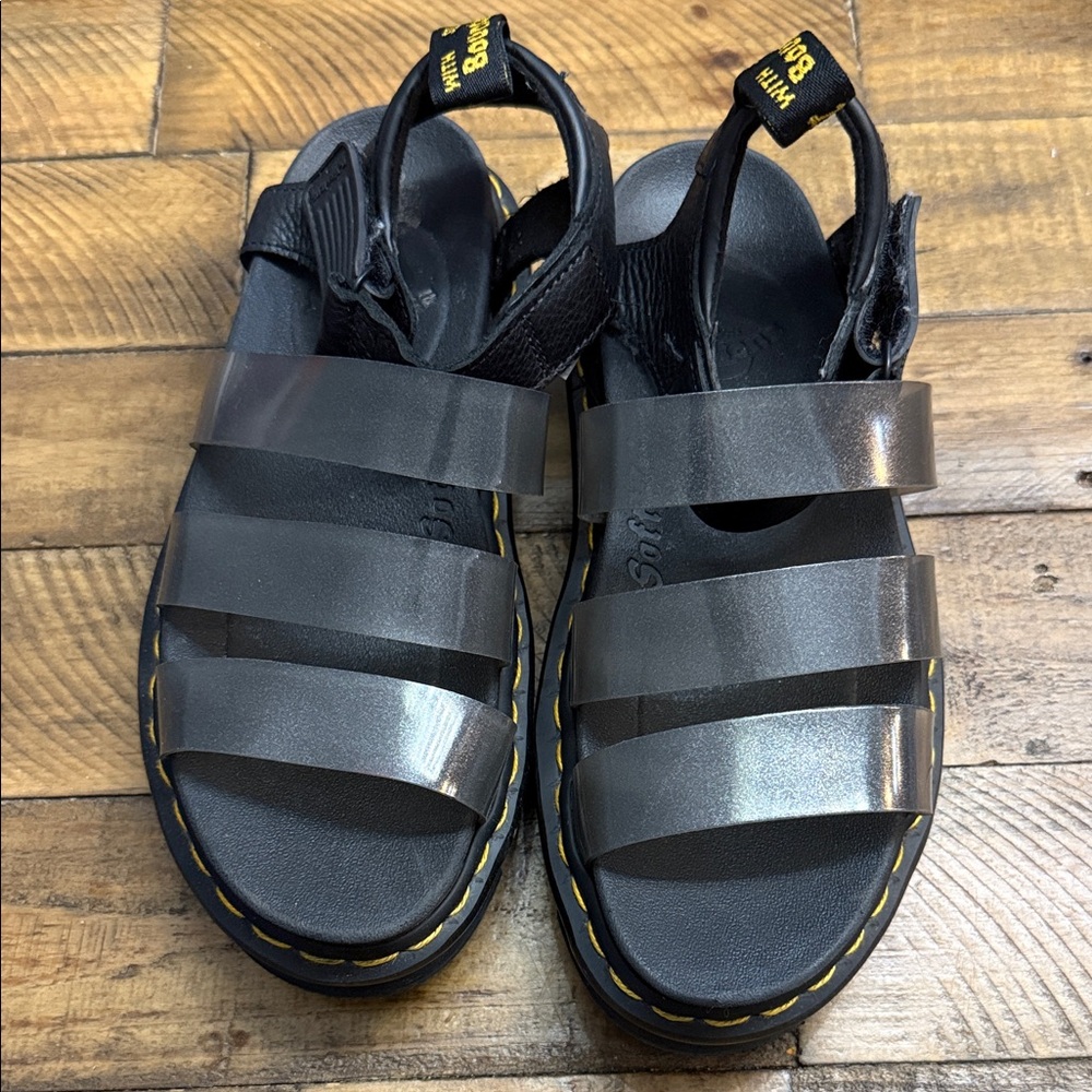 Dr. Martens Black Blaire Jelly Sandals